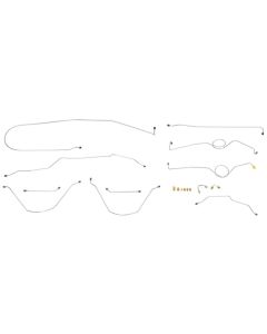 1966 Chevy/GMC Truck 1/2 Ton Power Disc Conversion Line Set Shortbed 12pc, Stainless Steel