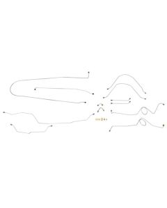 1966 Chevy/GMC Truck 1/2 Ton Power Disc Conversion Line Set Longbed 12pc, Stainless Steel