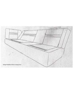 1955L-1959 Chevy-GMC Truck Door Panels, Cruiser Dual Horizontal Pleated Insert-Vinyl 
