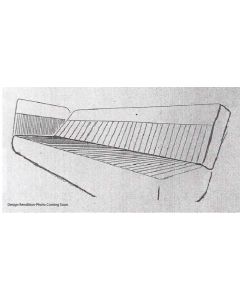 1955L-1959 Chevrolet Truck Door Panels, Classic Vertical Pleated Straight Insert-Vinyl