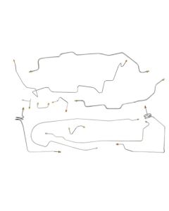 1988 Chevy-GMC Truck 4wd Power Disc Brake Line Set 11pc, 3/4 ton, Shortbed, OE Steel