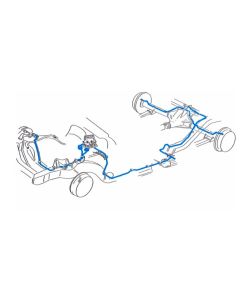 1988 Chevy-GMC Truck 4WD 1/2-Ton Std. Cab Shortbed Power Disc Complete Brake Line Set 11pc, OE Steel