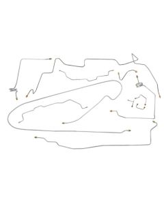 1988 Chevy-GMC Truck 4WD 3/4-Ton Ext. Cab Longbed Power Disc Complete Brake Line Set 11pc, OE Steel