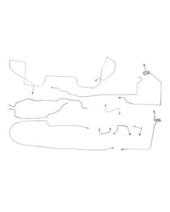 1988 Chevy-GMC Truck 4wd Power Disc Brake Line Set 11pc, 1/2 ton, Ext Cab Shortbed, Stainless