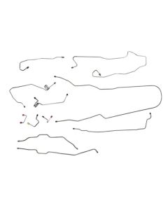 1988-89 Chevy-GMC Truck 2WD 1/2-Ton Ext. Cab Longbed Power Disc Complete Brake Line Set 11pc, Stainless