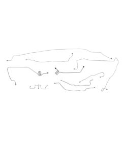 1988-89 Chevy-GMC Truck 2WD 1/2-Ton Ext. Cab Shortbed Power Disc Complete Brake Line Set 11pc, OE Steel