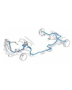 1988-89 Chevy-GMC Truck 2WD 3/4-Ton Std. Cab Shortbed Power Disc Complete Brake Line Set 11pc, Stainless