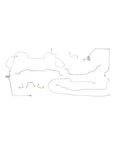 1989 Chevy-GMC Truck 4wd 1/2 Ton Extended Cab Shortbed Power Disc Brake Line Set 11pc, Stainless