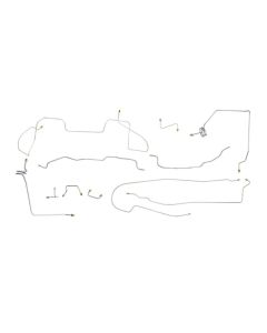 1989 Chevy-GMC Truck 4wd 1/2 Ton Shortbed Power Disc Brake Line Set 11pc, Stainless