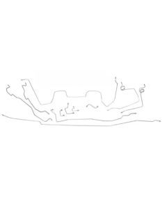 1990-94 Chevy-GMC Truck 2WD 1/2-Ton Std. Cab Longbed Power Disc Complete Brake Line Set, 11 pc, Stainless