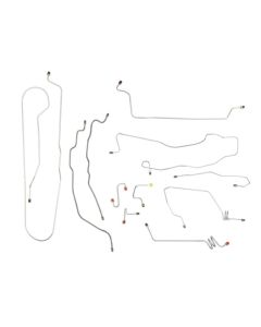 1990-94 Chevy-GMC Truck 2WD 1/2-Ton Std. Cab Shortbed Power Disc Brake Line Set, 11 pc Stainless