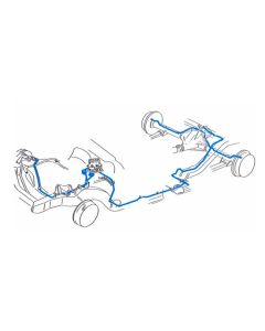 1990-94 Chevy-GMC Truck 2wd Power Disc Brake Line Set 3/4 ton, Ext Cab, Shortbed 11pc, OE Steel