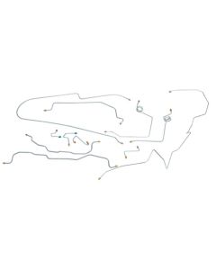 1990-94 Chevy-GMC Truck 4WD 3/4-Ton Std. Cab Longbed Power Disc/Rear Drum Brake Line Set 17pc, Stainless