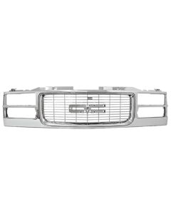 1994-1999 GMC C/K1500 Custom Chrome Grille, Dual Sealed Beams Or Composite Headlights