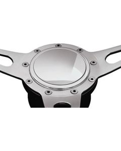 1949-1994 Chevy-GMC Truck Lecarra Steering Wheel Horn Cap, Polished Billet Aluminum