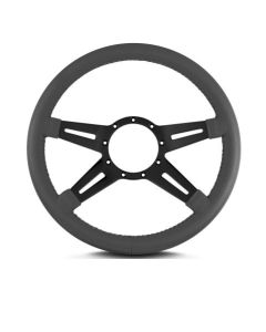 Lecarra 14 in MK-9 Steering Wheel, Black, Dark Gray Leather