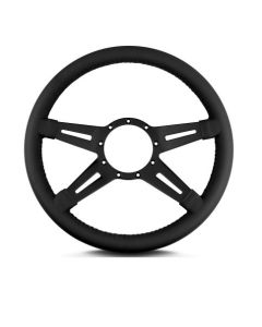 Lecarra 14 in MK-9 Steering Wheel, Black, Black Leather