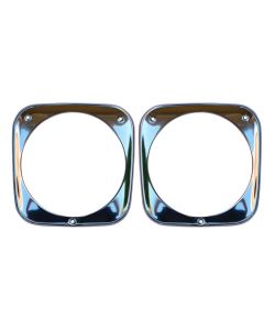 1964-1966 Chevy Truck Headlight Bezels, Anodized Aluminum
