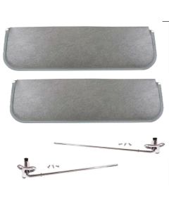 Sunvisor Kit Chrome Brackets/ReproGray 47-53