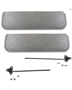 Sunvisor Kit Zinc Brackets/Repro Gray 54-55E
