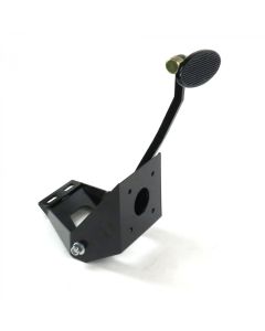 1955L-1959 Chevy-GMC Truck  Brake Pedal Firewall Bracket Kit With Large Oval Black Billet Pedal Pad
