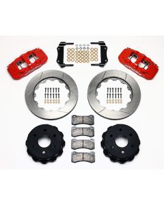 1999-2018 Silverado 1500-Sierra 1500 Wilwood AERO4 Rear Brake Kit, 6 Lug-4 Piston Red Calipers, 14.25" Rotors
