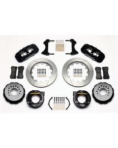 1963-1987 Chevy-GMC Truck Wilwood AERO4 Rear Brake Kit, 5 Lug-4 Piston Black Calipers, 14.25" Rotors-Half Ton 2WD

