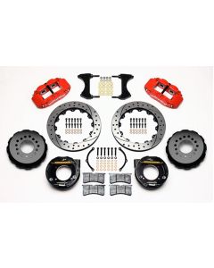 1963-1987 Chevy-GMC Truck Wilwood FNSL4R Rear Brake Kit, 5 Lug-4 Piston Red Calipers, 13" Rotors-Half Ton 2WD
