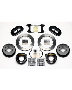 1963-1987 Chevy-GMC Truck Wilwood FNSL4R Rear Brake Kit, 5 Lug-4 Piston Black Calipers, 13" Rotors-Half Ton 2WD
