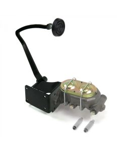 1947-1955E Chevy-GMC Truck Manual Brake Pedal And Master Cylinder Kit, Brake Pedal With 3" Rubber Pad- Drum/Drum