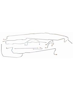 2003-2004 Chevy-GMC Truck 4WD 1500 All Cabs & Bed Lengths Valve At Master Lines Brake Line Kit, 15pc, Stainless Steel