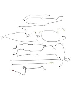 1995-1998 Chevy-GMC Truck 2WD 1500 Std & Ext. Cab Short & Long Bed ABS Complete Brake Line Kit 14pc, Stainless Steel
