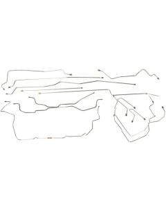 1995-1998 Chevy-GMC Truck 4WD 1500 Std Ext Cab Long Or Short Bed Brake Line Kit 14pc, Stainless Steel