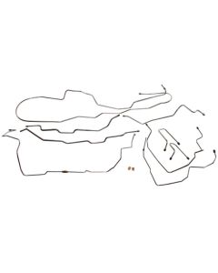 1995-1999 Chevy-GMC Truck 4WD 2500-3500 Std & Ext Cab Long & Short Bed Single & Dual Rear Wheel Rear Drum Complete Brake Line Kit 13pc, Stainless Steel