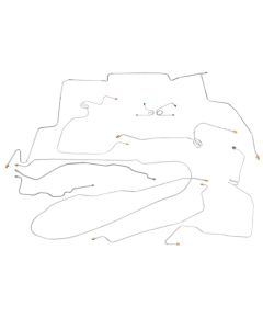 1995-1998 Chevy-GMC Truck 4WD 3/4-Ton Crew Cab Longbed Anti-Lock Power Disc Brake Set 10pc, Stainless Steel