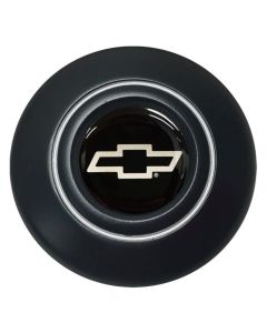1947-1978 Chevy Truck Steering Wheel Horn Cap Retro OE Series With Silver Bowtie-Satin Black
