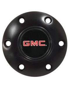 1947-2002 GMC Truck Steering Wheel Horn Cap, S6 With GMC Emblem-Black