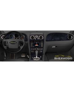 2019-2021 Silverado 1500 Dash Kit- Genuine Carbon Fiber, Grey-Black