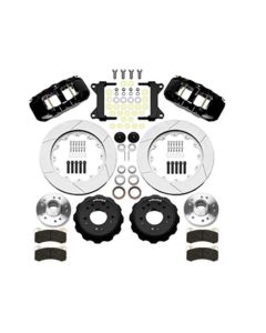1988-1998 Chevy-GMC C1500 Wilwood AERO6 Front Brake Kit, 5 Lug-6 Piston Black Calipers, 14.25" Rotors-With ABS
