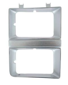 1981-1982 Chevy-GMC Truck Headlight Bezel, Dual Rectangular Headlight, Argent Finish-Right