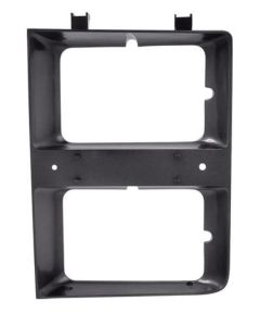 Headlight Bezel, Dual HL Blk W/Chr Grille LH 83-84
