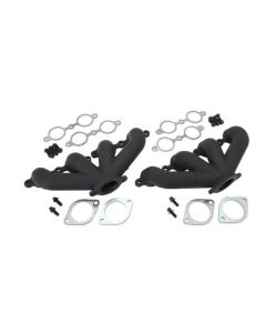 Chevy-GMC Truck Center Dump Cast Iron LS/Vortec Exhaust Manifolds, Black