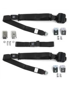 1947-1954 Chevy-GMC Truck Three Point Seat Belt, Retractable, With Bracketry-Bench Seat
