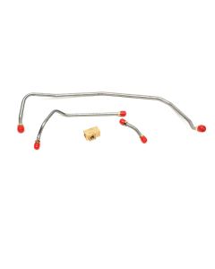 Chevelle Gas Line, Pump-Carb LS6 With Long Pump, 3-Pc With Fuel Block, 1970