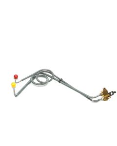 Chevelle Line Kit, Master Cylinder Conversion, Dual, With Block, Power, 1964-1966