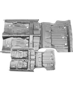 Chevelle Floor & Trunk Pan, With Braces & Rockers, 1968