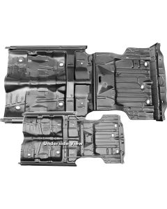 Chevelle Floor & Trunk Pan, With Brackets & Rockers, 1971-1972