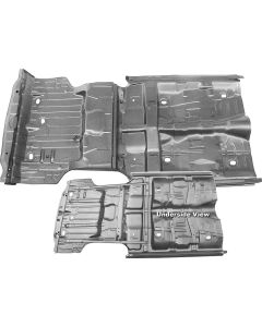 Chevelle Floor & Trunk Pan, With Braces & Rockers, 1970