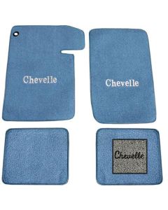 Chevelle Floor Mats, Fawn, 4-Piece Set, 80/20 Loop, ACC, 1964-1967