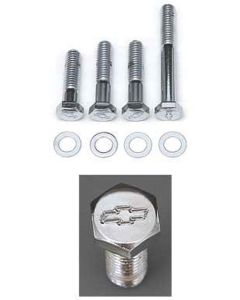 Chevelle Water Pump Bolt Set, Small Block, Chrome, For Cars With Short Water Pump, 1964-1972